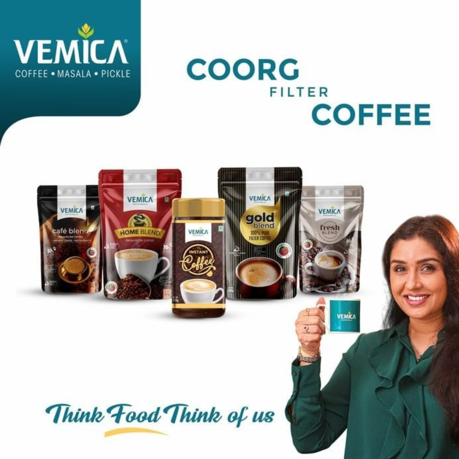 Vemica Fresh Blend Coffee Powder 200g | Coorg Coffee Chicory